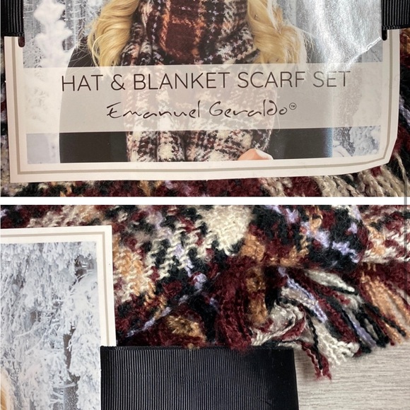Emanuel Geraldo Thick Winter Scarf NEW NWT - Picture 2 of 5